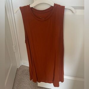 A New Day Orange Sleeveless Tee